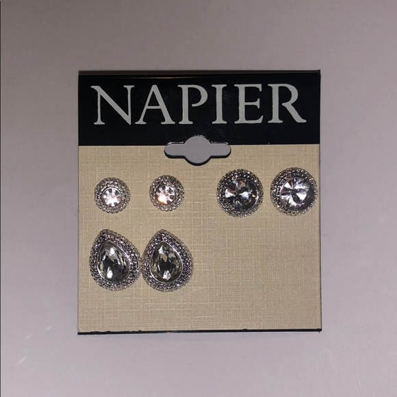 Napier 3 pair earring set - Picture 1 of 2
